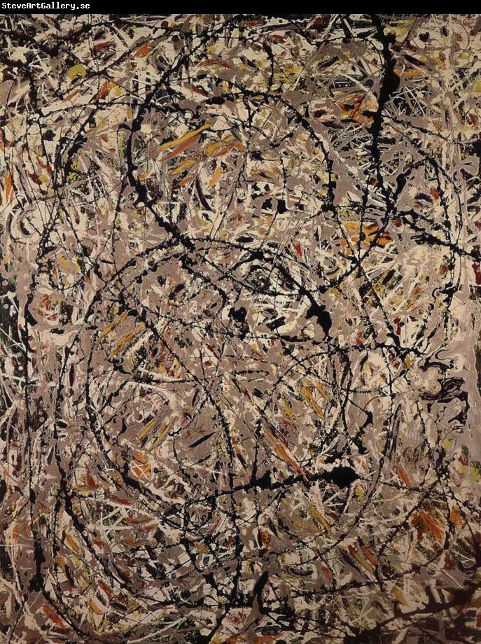 Jackson Pollock undulating paths